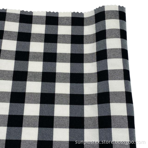 black white double Twill Toko Fabric Nylon
